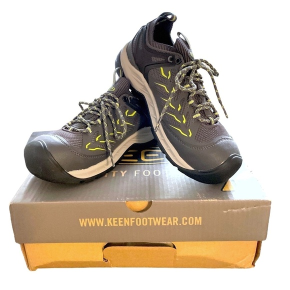 NWT KEEN Utility Flint II Sport Work Boots Carbon Fiber Toe Athletic Gray Black - Picture 1 of 14